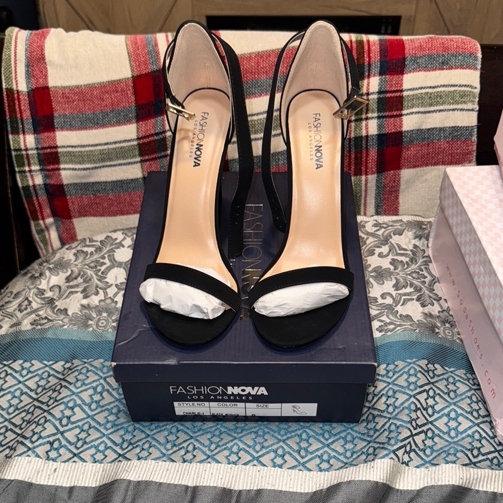 Fashion Nova Black Heels Elegant Design